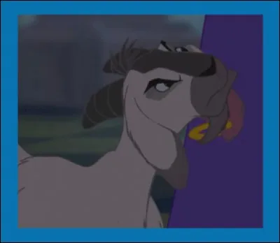 Quelle gargouille tombe sous le charme de la chèvre de compagnie d'Esmeralda dans ''Le Bossu de Notre-Dame'' ?