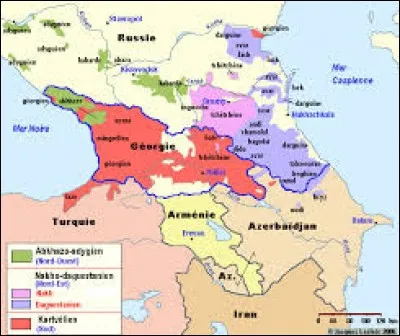 Les langues caucasiennes : 1°) sont utilisées en ... 2°) ses langues sont ...