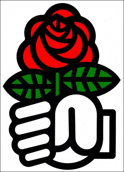 La rose est la fleur emblème de quel parti politique ?