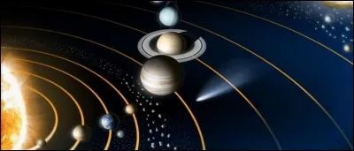 Aujourd'hui, le système solaire est composé de neuf planètes.