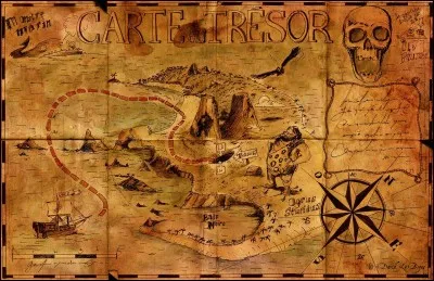 L'île au trésor du roman de Robert Louis Stevenson se trouve dans la mer des Caraïbes.