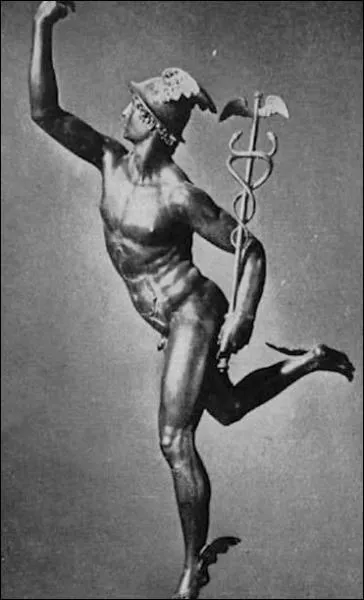 Mercure est le dieu du commerce et des voyages.