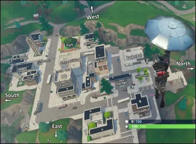 Combien de bâtiments y a-t-il à Tilted Towers ?