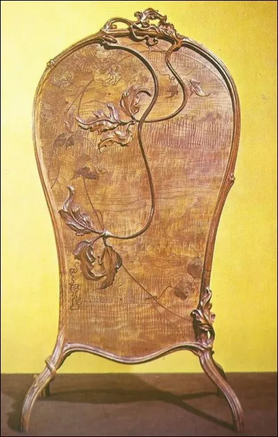 À qui doit-on cet écran de cheminée ?