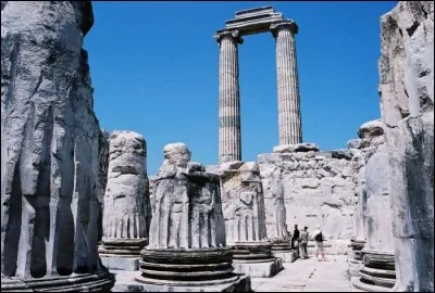 Cette cité antique d'Asie Mineure présente, en son temple d'Apollon, l'un des grands bâtiments de l'Antiquité les mieux conservés de nos jours. L'existence de ce centre est lié à la cité de Milet, 17 km plus au nord.
Trouvez l'endroit où l'oracle fut de partout célèbre, dès le VIIe siècle av. J.-C. :