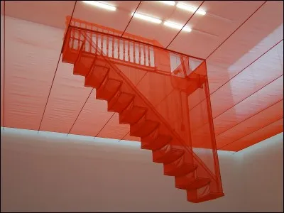 Quel sculpteur et artiste d'installation est connu pour "Floor and Staircasse-III" ?