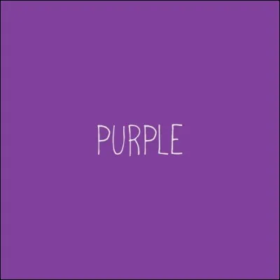 Qu'est-ce qui est 'Purple' selon un album studio de Prince ?