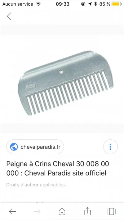 À quoi sert le peigne ?