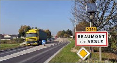 Aujourd'hui, le départ de la balade se fait à l'entrée de Beaumont-sur-Vesle. Nous sommes dans la Marne, en région ...