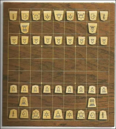 Quel nom porte le jeu d'échecs japonais dont toutes les pièces sont de la même couleur ?