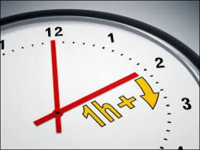 On avance l'horloge d'une heure.