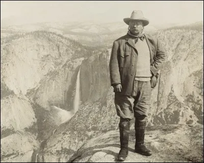 Il est encore criant d'actualité. À la tête de ses Rough Riders, il a été un héros de la guerre contre l'Espagne. Il a donné à son pays un magnifique système de parcs nationaux pour protéger l'environnement. Il obtint le prix Nobel de la paix pour ses négociations dans le conflit russo-japonais.
C'est le seul visage sur le mont Rushmore qui date du 20e siècle :