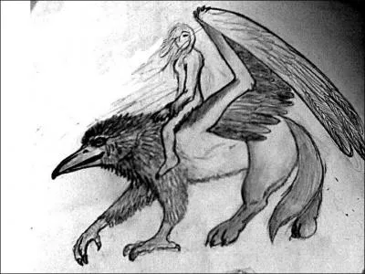 Le valraven est un corbeau du folklore ...