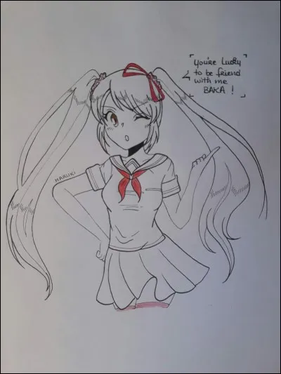 De quelle couleur les cheveux de la première rivale sont-ils ?