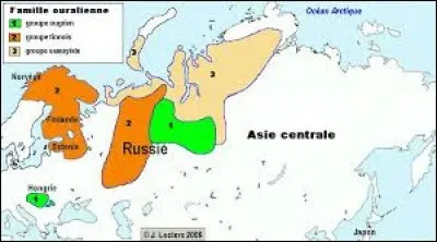 Les langues finno-ougriennes d'Europe (pas après l'Oural) :