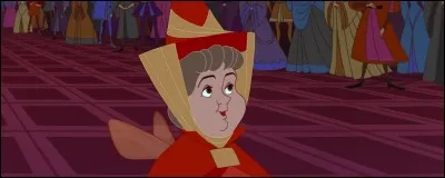 Dans ce dessin animé Disney, il y a 3 fées. Comment s'appelle la fée à la robe rouge ?