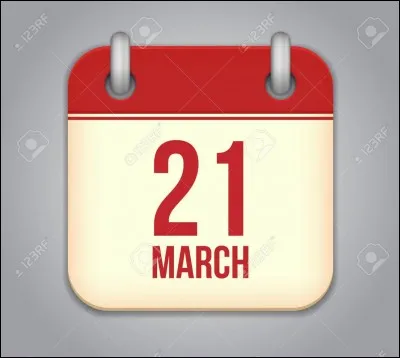 Quelle saison arrive à partir du 21 mars ?