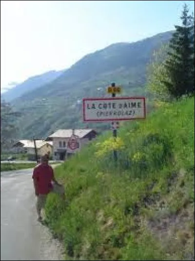Ancienne commune Savoyarde, La Côte-d'Aime se situe dans l'ancienne région ...