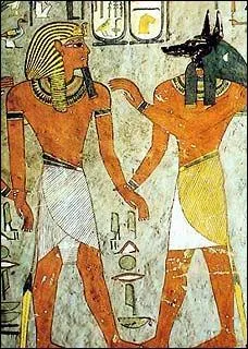 Sur les peintures, les Egyptiens sont toujours montrs en entier des pieds  la tte.