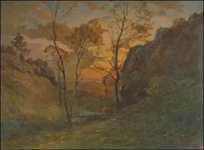 Qui a peint "Solitude, parc Chamagnieu" ?