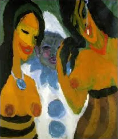 "Femmes avec Pierrot" est une toile de :