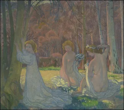 Qui a peint "Le bois sacré" ?