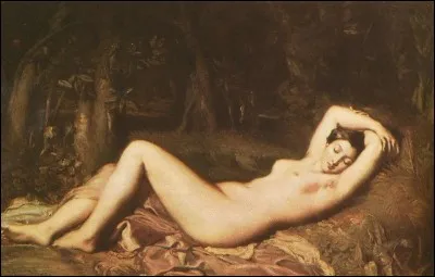 Cette "Nymphe endormie" est une toile de...