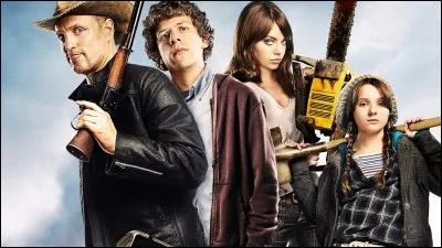 Quelle comédie déjantée s'amuse avec les codes du film de zombies et raconte comment une équipe composée d'une poule mouillée, d'un chasseur et de deux jeunes filles va lutter contre ces créatures ?