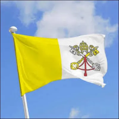 Le drapeau du Vatican est modifié à chaque changement de pape.