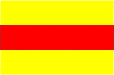 Le drapeau de la République socialiste du Vietnam est constitué de deux bandes jaunes et d'une bande rouge.