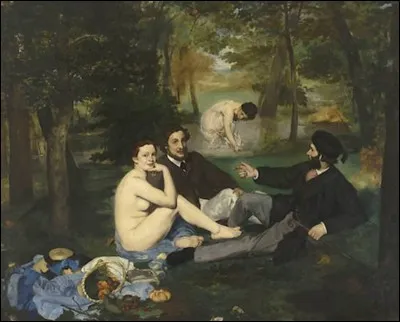 Qui est l'auteur de ce tableau intitulé 'Le Déjeuner sur l'herbe' ?