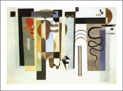 Qui a peint "Composition avec deux points verts" ?