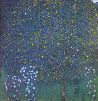 Qui a peint "Rosiers sous les arbres" ?