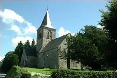 Nous sommes devant l'église Saint-Pierre du Mesnil-Aubert. Commune Manchote, elle se situe dans l'ancienne région ...
