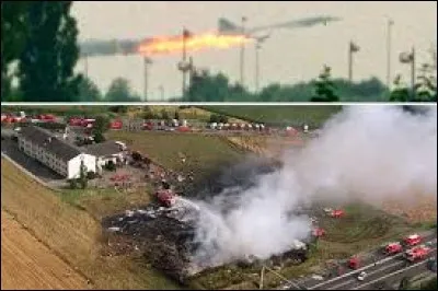 C'est en l'an 2000 que le Concorde s'écrase sur un hôtel du Val-d'Oise.