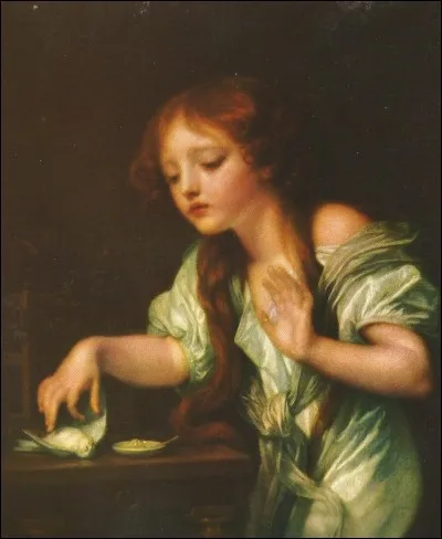 Qui est l'auteur de ce tableau "Jeune Fille qui pleure son oiseau mort" ?