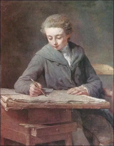 Cette toile "Le Petit Dessinateur" est due à Nicolas Bernard...