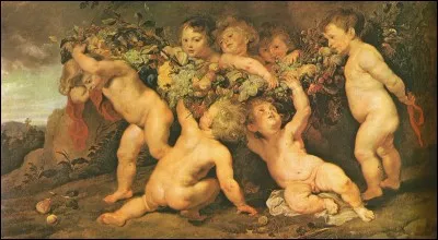 Qui a peint cette "Guirlande de fruits" ?