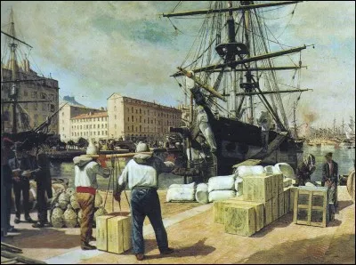 Qui a peint "Déchargement d'un brick à Marseille" ?