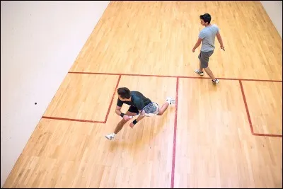 Quel sport de raquette consiste à frapper une balle en caoutchouc contre des murs de façon à ce que l'adversaire ne puisse pas la reprendre ?