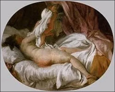 Réalisée vers 1770, ''La Chemise enlevée'' est une toile d'un peintre rococo. Quel artiste a peint cette scène sur une toile de petite dimension (H : 0,35 m x L : 0,42 m) ?