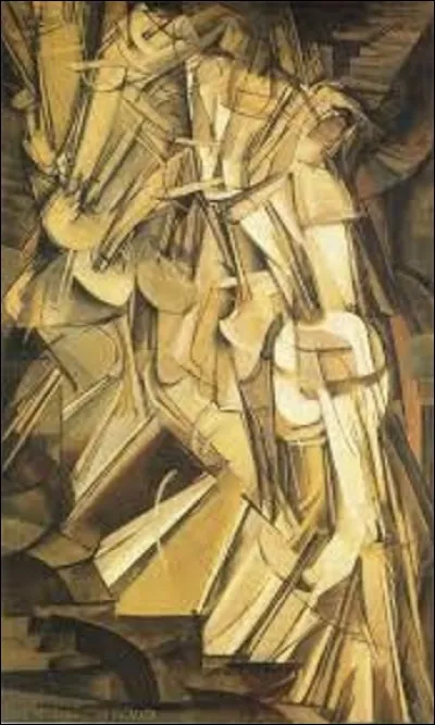 Huile sur toile peinte en 1912, ''Nu descendant un escalier n°2'' est un tableau qui fit scandale en février-mars 1913 lors de son exposition à l'Armory Show de New York. Il consacra toutefois la gloire de cet artiste et marqua le début de l'art moderne aux États-Unis. Quel dadaïste et surréaliste en est l'auteur ?