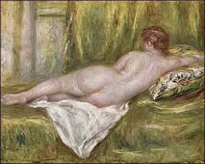 Oeuvre s'inspirant de la célèbre peinture de Vélasquez intitulée ''Vénus à son miroir'', ''Nu couché vu de dos'' est une huile sur toile réalisée par un impressionniste en 1909. Des trois cités ci-dessous, lequel a peint ce tableau ?
