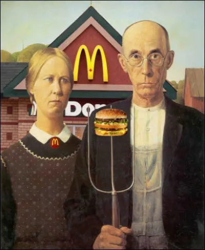 Quelle chaîne de restauration rapide américaine est présente sur cette parodie ?