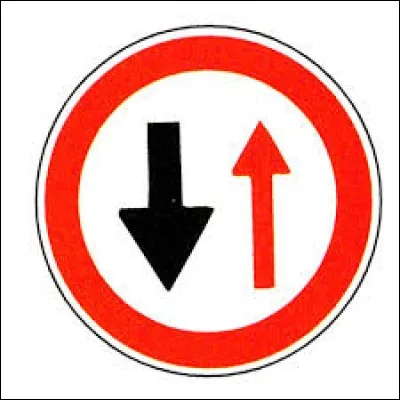 Que signifie ce panneau avec des flèches ?