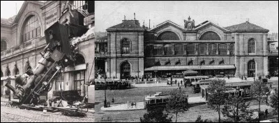 Le 22 octobre 1895, madame Marie-Augustine Aiguillard, 37 ans, marchande de journaux, meurt des suites d'un accident de train. Seuls, les deux machinistes de ce train seront condamnés (légèrement). L'enlèvement de la locomotive du lieu de l'accident posa de gros problèmes.
En quel lieu cet accident eut-il lieu ?