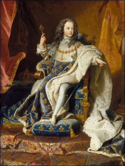En 1722, le jeune roi est sacré à Reims.