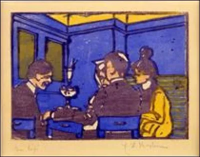 Qui a peint "Le café" ?