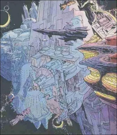 La terre, comme presque tous les mondes connaissant le voyage spatial, possde une ambassade sur cette plante artificielle. Quel est le nom de cet amas de vaisseaux ?