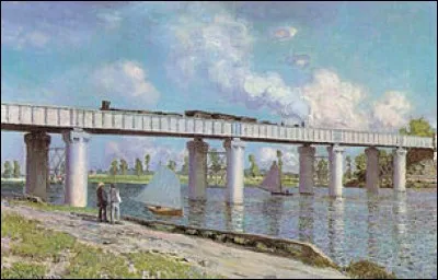 Qui a peint "Le Pont du chemin de fer à Argenteuil" ?